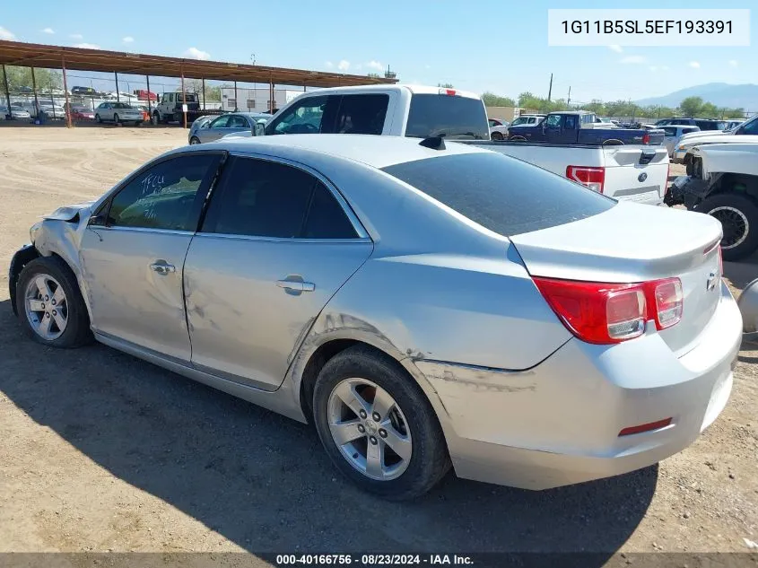 2014 Chevrolet Malibu 1Ls VIN: 1G11B5SL5EF193391 Lot: 40166756