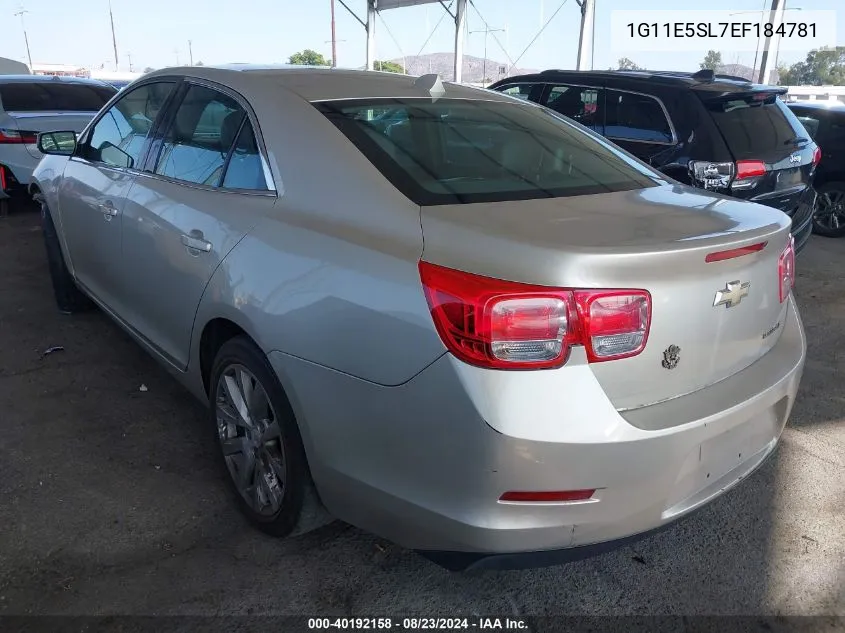 2014 Chevrolet Malibu 2Lt VIN: 1G11E5SL7EF184781 Lot: 40192158