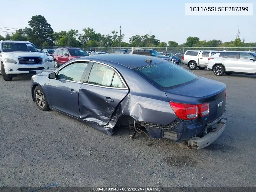 2014 Chevrolet Malibu 1Fl VIN: 1G11A5SL5EF287399 Lot: 40193943