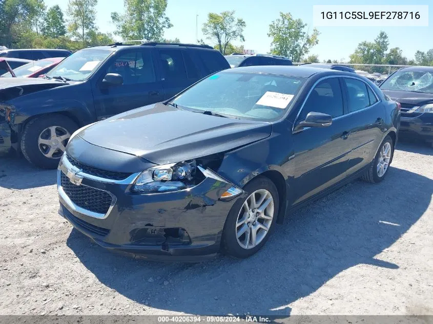 2014 Chevrolet Malibu 1Lt VIN: 1G11C5SL9EF278716 Lot: 40206394