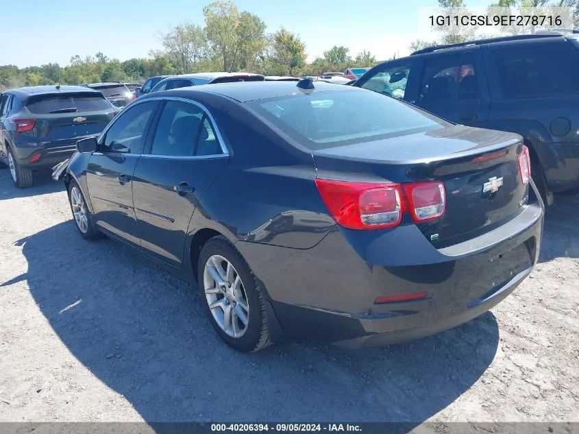 2014 Chevrolet Malibu 1Lt VIN: 1G11C5SL9EF278716 Lot: 40206394