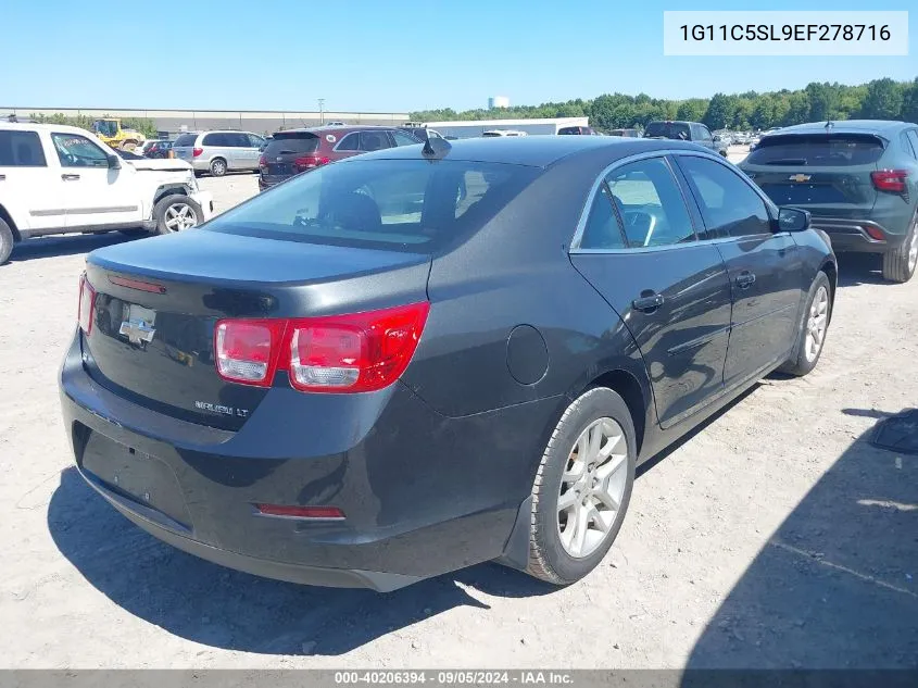 2014 Chevrolet Malibu 1Lt VIN: 1G11C5SL9EF278716 Lot: 40206394