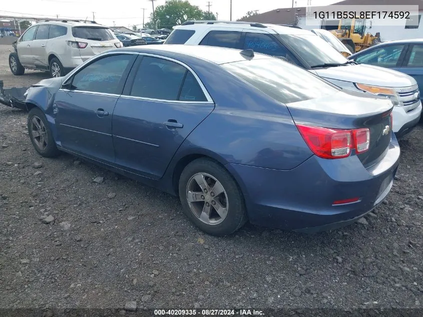 2014 Chevrolet Malibu 1Ls VIN: 1G11B5SL8EF174592 Lot: 40209335