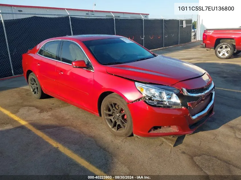 2014 Chevrolet Malibu 1Lt VIN: 1G11C5SL7EU136800 Lot: 40223903