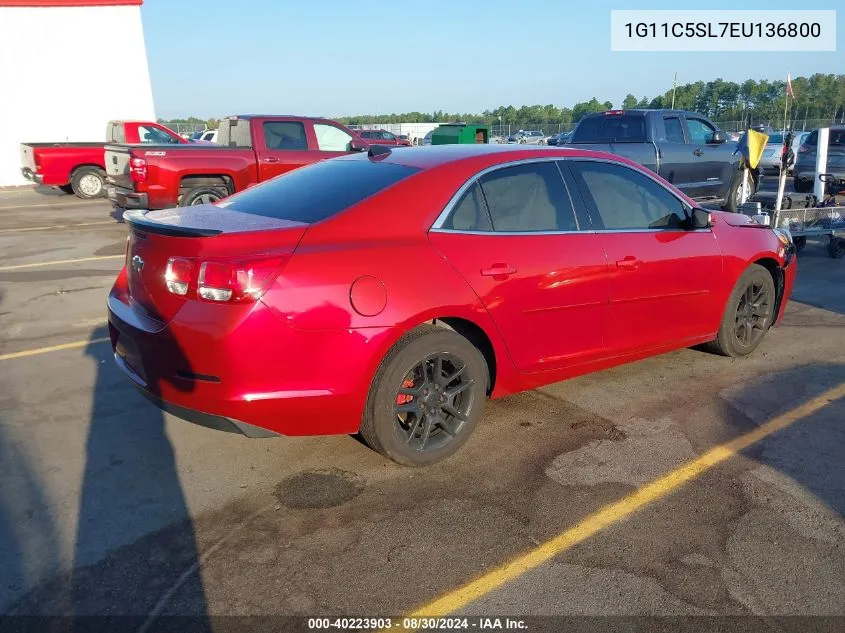 2014 Chevrolet Malibu 1Lt VIN: 1G11C5SL7EU136800 Lot: 40223903