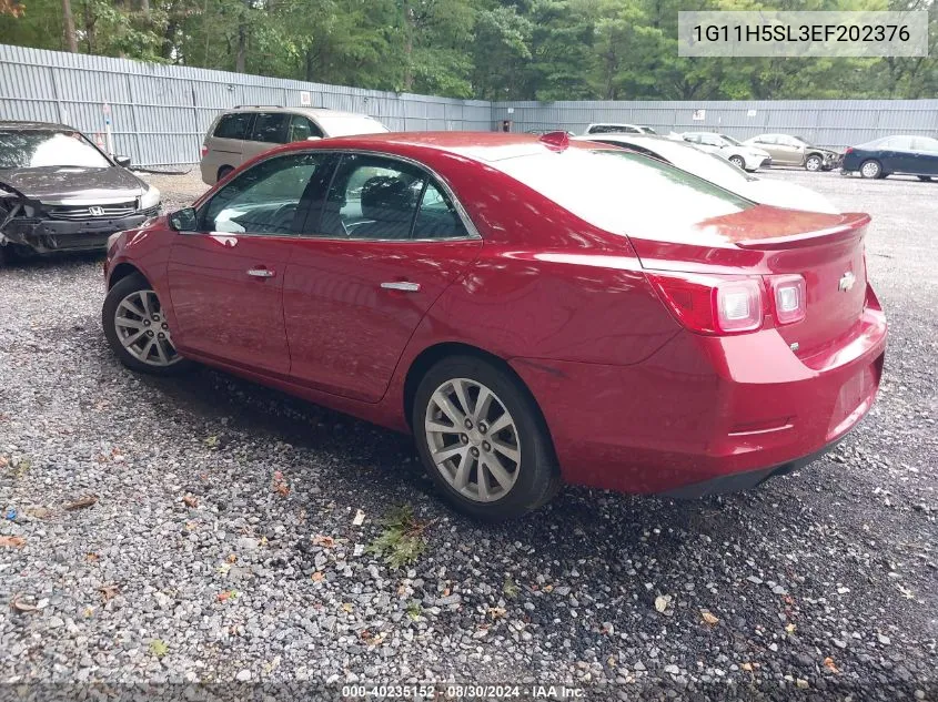 2014 Chevrolet Malibu 1Lz VIN: 1G11H5SL3EF202376 Lot: 40235152