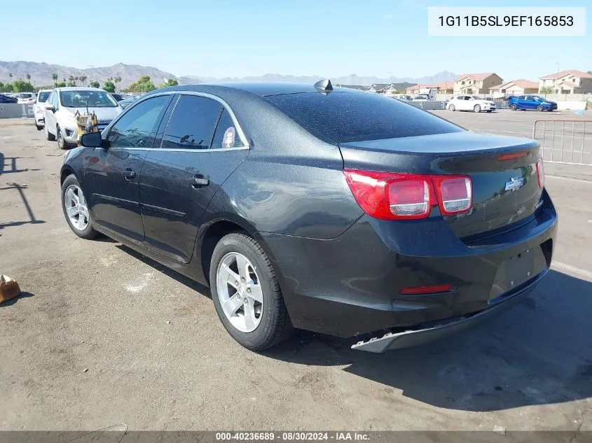 2014 Chevrolet Malibu 1Ls VIN: 1G11B5SL9EF165853 Lot: 40236689