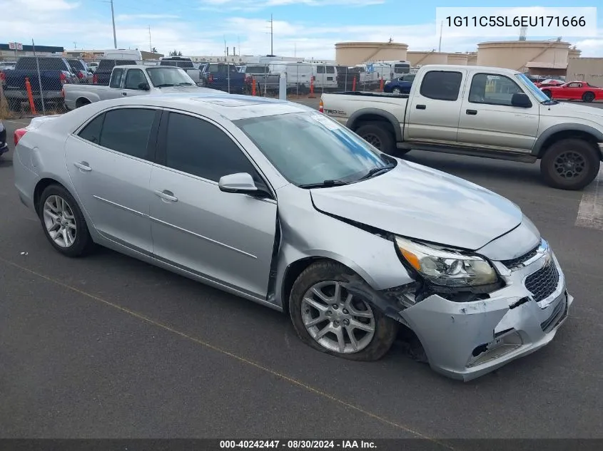 2014 Chevrolet Malibu 1Lt VIN: 1G11C5SL6EU171666 Lot: 40242447