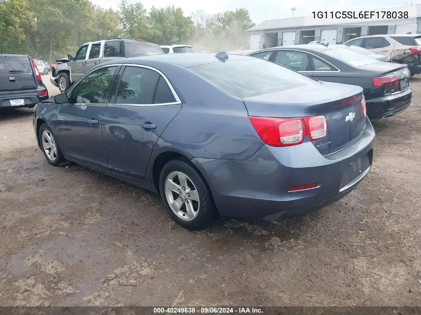 2014 Chevrolet Malibu 1Lt VIN: 1G11C5SL6EF178038 Lot: 40249638