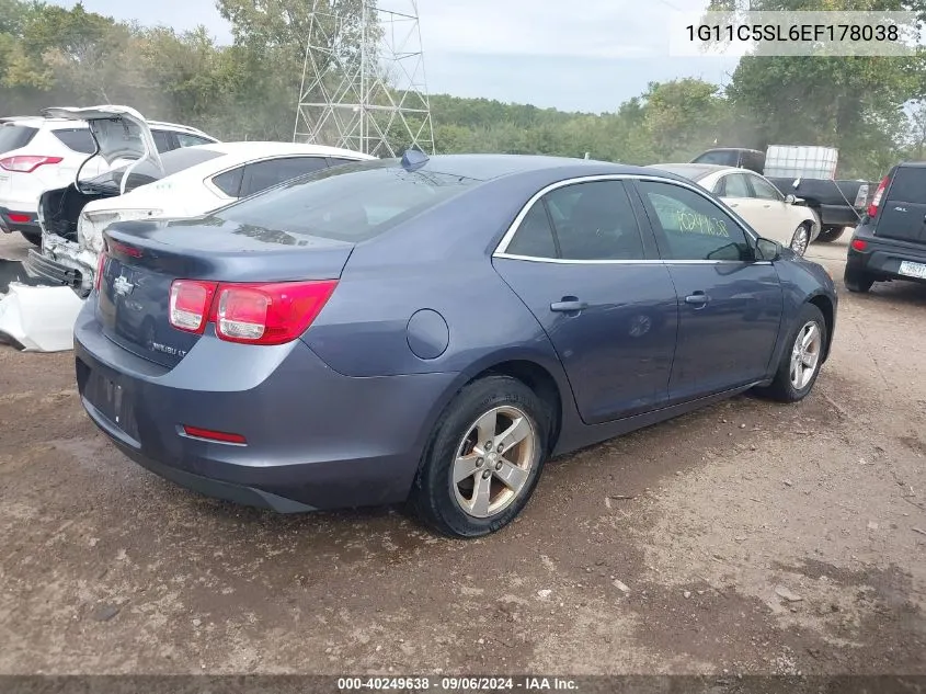 2014 Chevrolet Malibu 1Lt VIN: 1G11C5SL6EF178038 Lot: 40249638