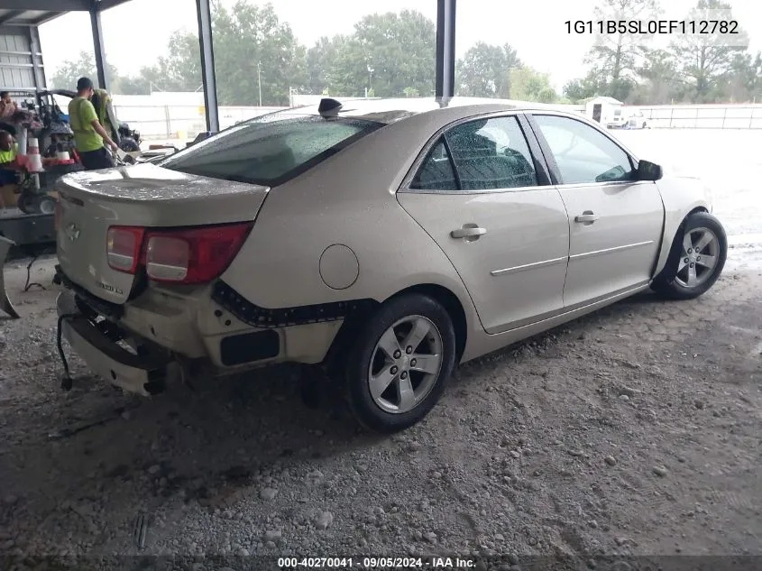 2014 Chevrolet Malibu 1Ls VIN: 1G11B5SL0EF112782 Lot: 40270041