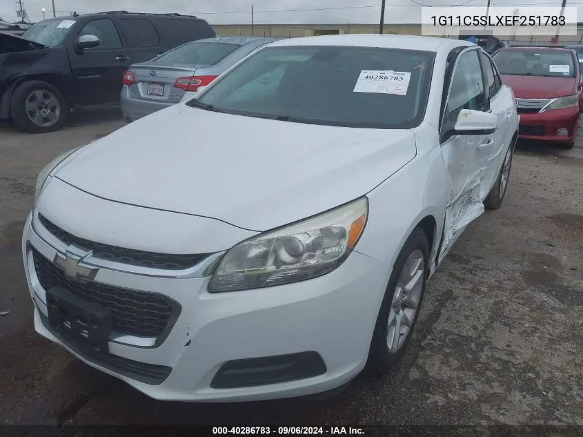 1G11C5SLXEF251783 2014 Chevrolet Malibu 1Lt