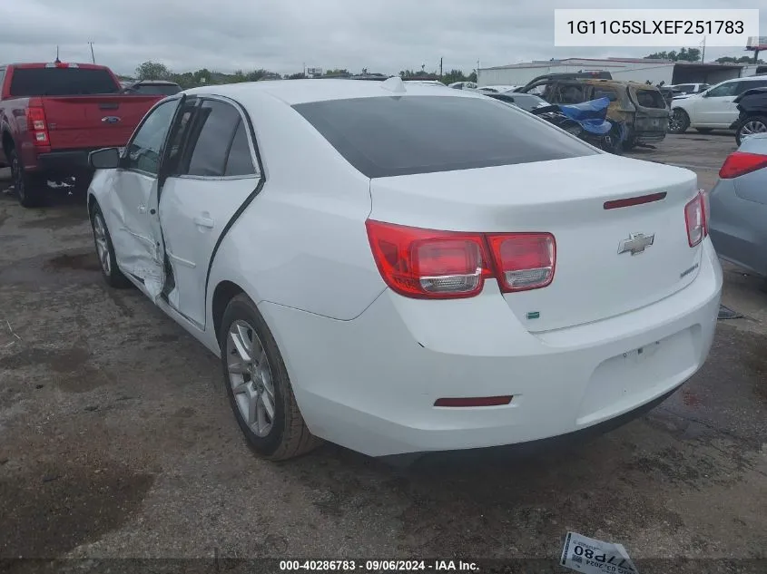 1G11C5SLXEF251783 2014 Chevrolet Malibu 1Lt