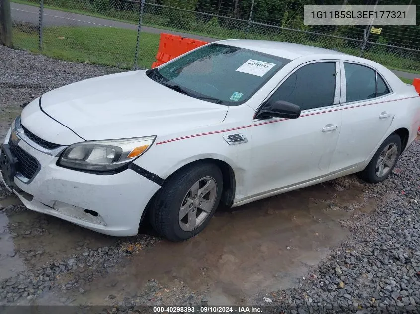 2014 Chevrolet Malibu 1Ls VIN: 1G11B5SL3EF177321 Lot: 40298393