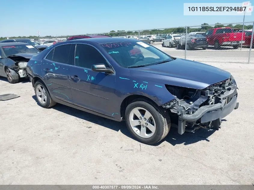 2014 Chevrolet Malibu 1Ls VIN: 1G11B5SL2EF294887 Lot: 40307577