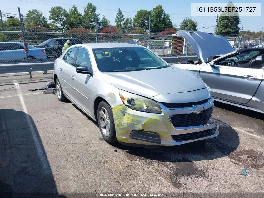 2014 Chevrolet Malibu 1Ls VIN: 1G11B5SL7EF251727 Lot: 40309298