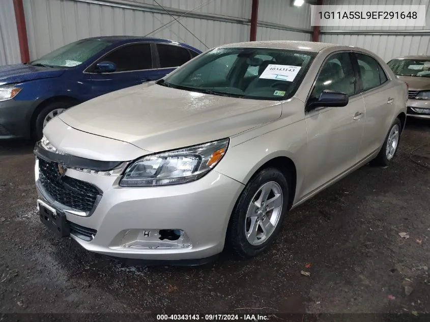 2014 Chevrolet Malibu 1Fl VIN: 1G11A5SL9EF291648 Lot: 40343143