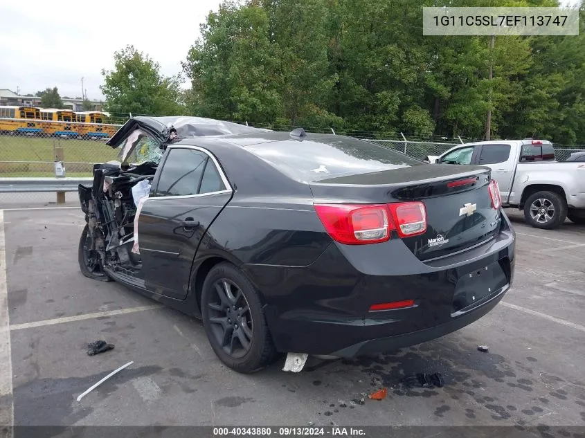 1G11C5SL7EF113747 2014 Chevrolet Malibu 1Lt