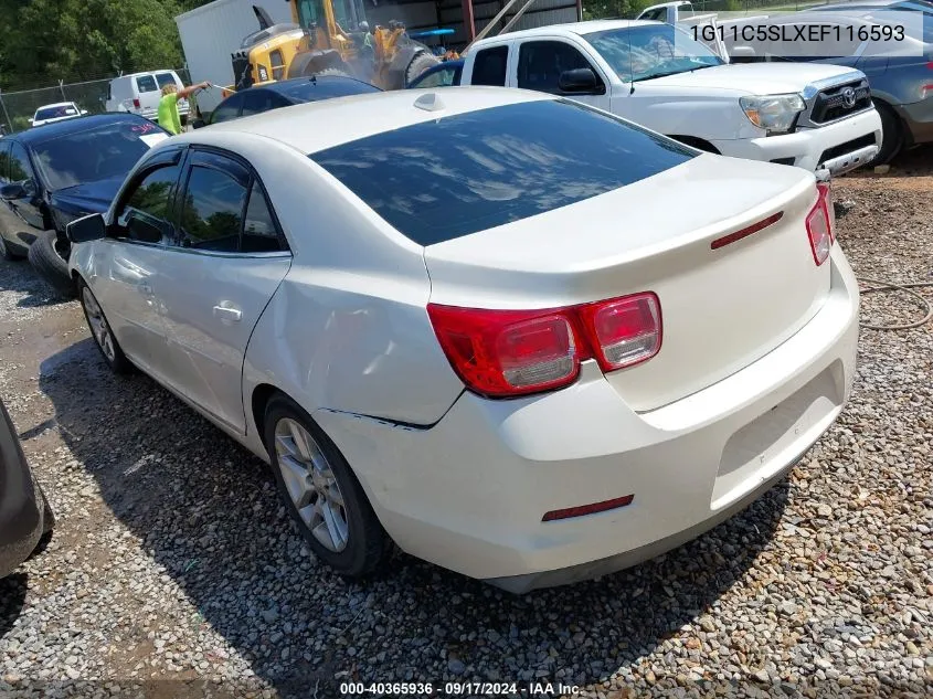 2014 Chevrolet Malibu 1Lt VIN: 1G11C5SLXEF116593 Lot: 40365936