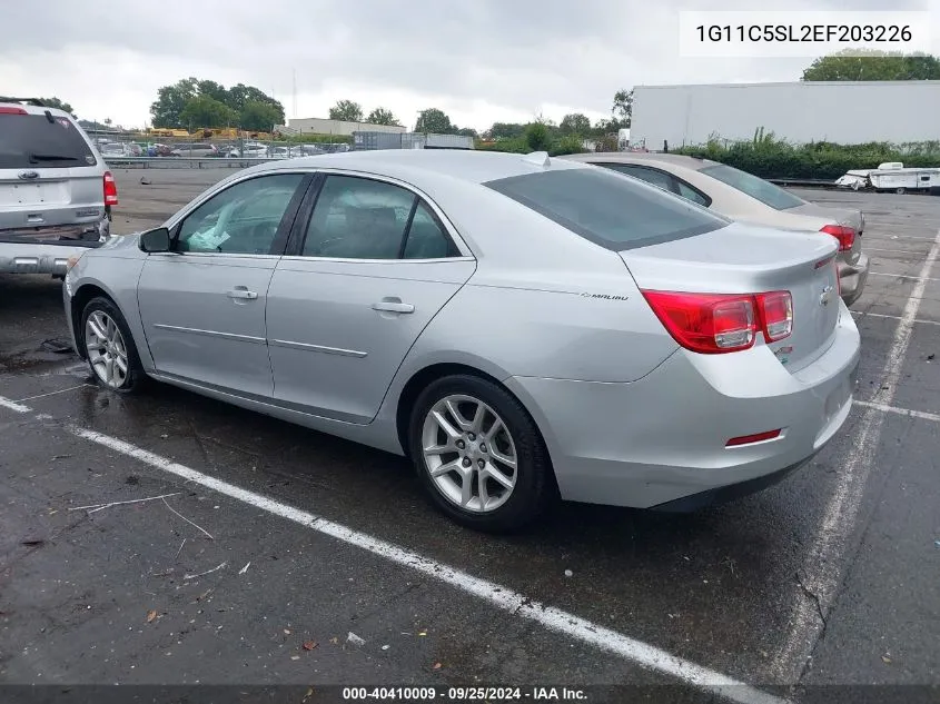 2014 Chevrolet Malibu 1Lt VIN: 1G11C5SL2EF203226 Lot: 40410009