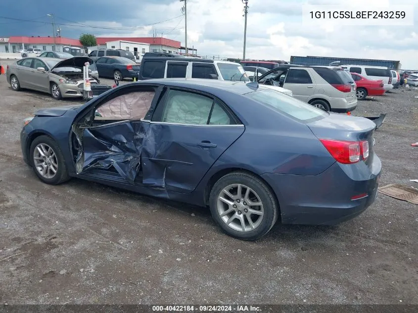 2014 Chevrolet Malibu 1Lt VIN: 1G11C5SL8EF243259 Lot: 40422184