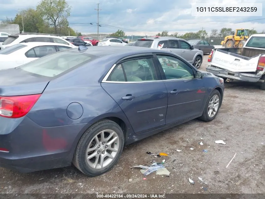 2014 Chevrolet Malibu 1Lt VIN: 1G11C5SL8EF243259 Lot: 40422184