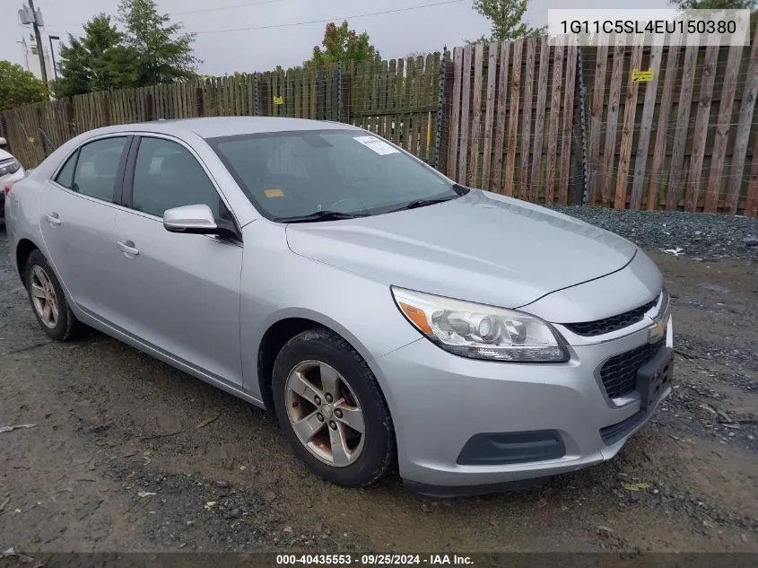 2014 Chevrolet Malibu 1Lt VIN: 1G11C5SL4EU150380 Lot: 40435553