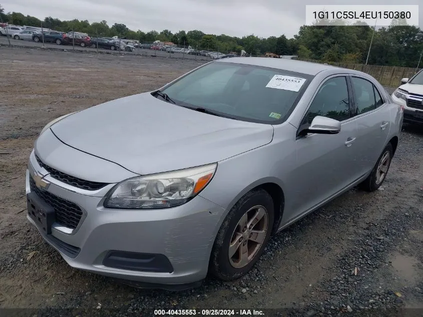 2014 Chevrolet Malibu 1Lt VIN: 1G11C5SL4EU150380 Lot: 40435553