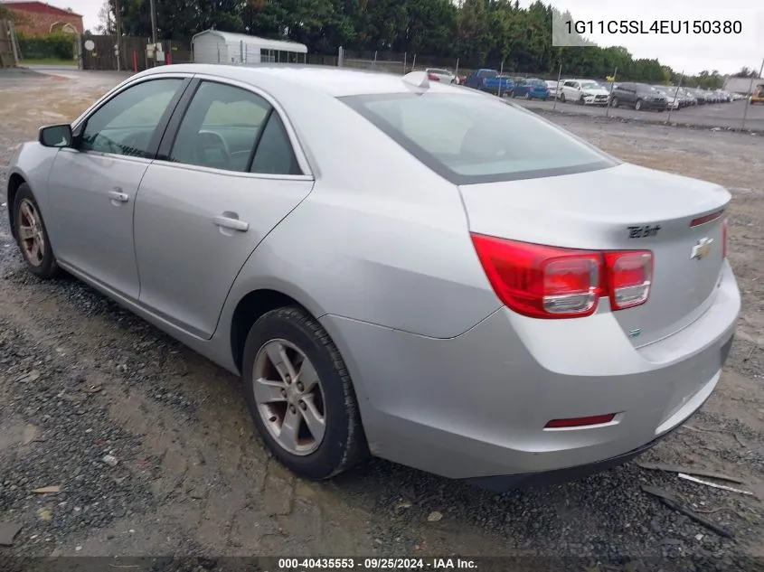 2014 Chevrolet Malibu 1Lt VIN: 1G11C5SL4EU150380 Lot: 40435553