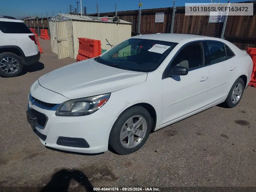 2014 Chevrolet Malibu 1Ls VIN: 1G11B5SL9EF163472 Lot: 40441576