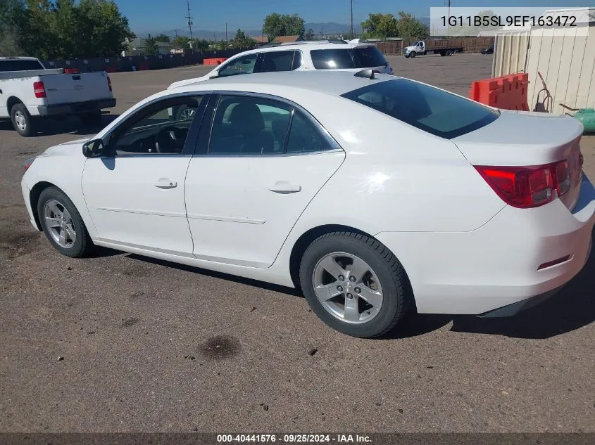 2014 Chevrolet Malibu 1Ls VIN: 1G11B5SL9EF163472 Lot: 40441576