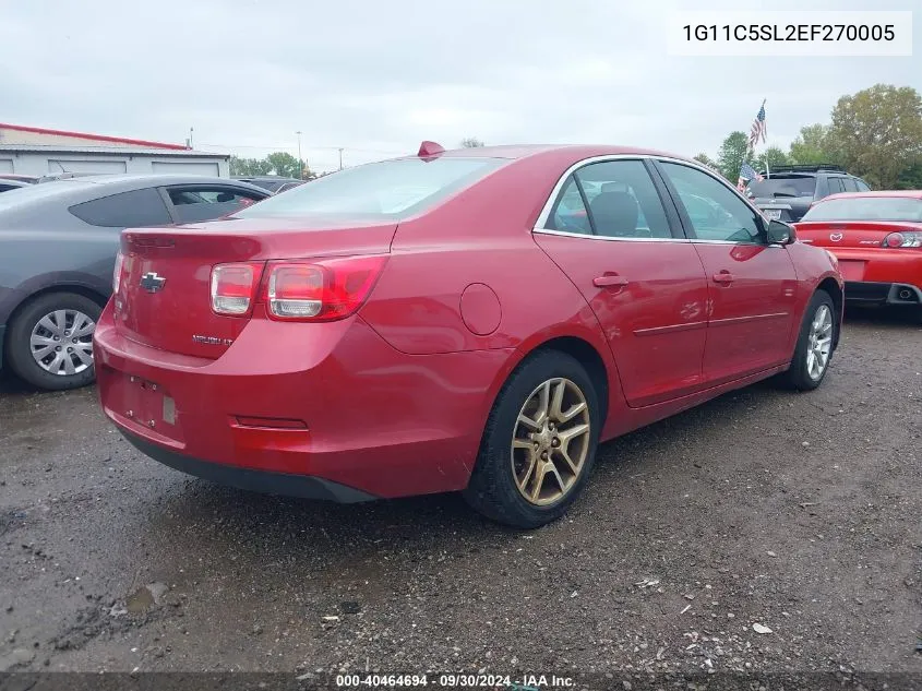 2014 Chevrolet Malibu 1Lt VIN: 1G11C5SL2EF270005 Lot: 40464694