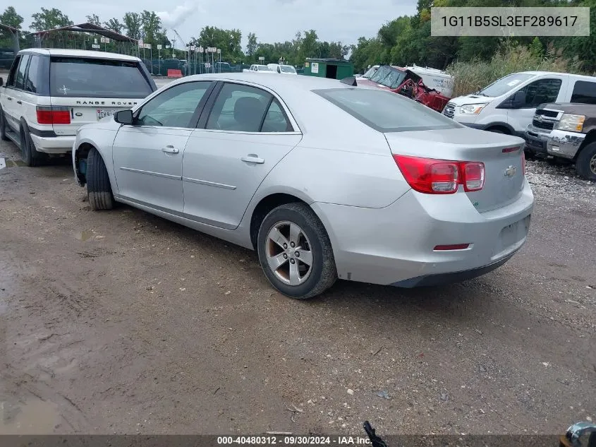 2014 Chevrolet Malibu 1Ls VIN: 1G11B5SL3EF289617 Lot: 40480312