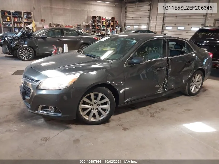 2014 Chevrolet Malibu 2Lt VIN: 1G11E5SL2EF206346 Lot: 40497999