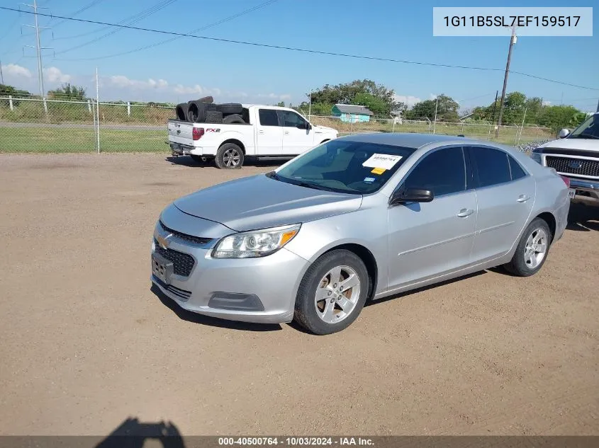 2014 Chevrolet Malibu 1Ls VIN: 1G11B5SL7EF159517 Lot: 40500764