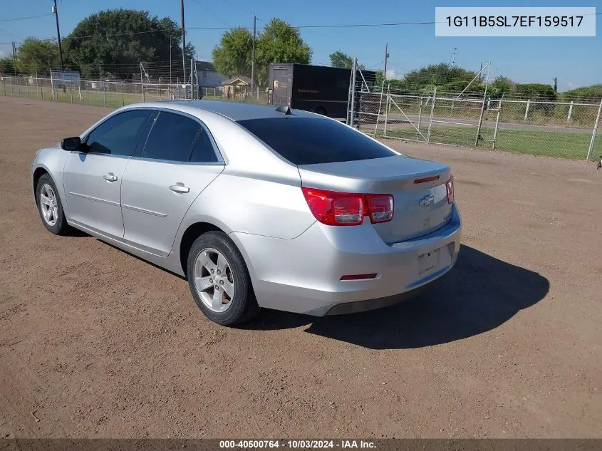 2014 Chevrolet Malibu 1Ls VIN: 1G11B5SL7EF159517 Lot: 40500764