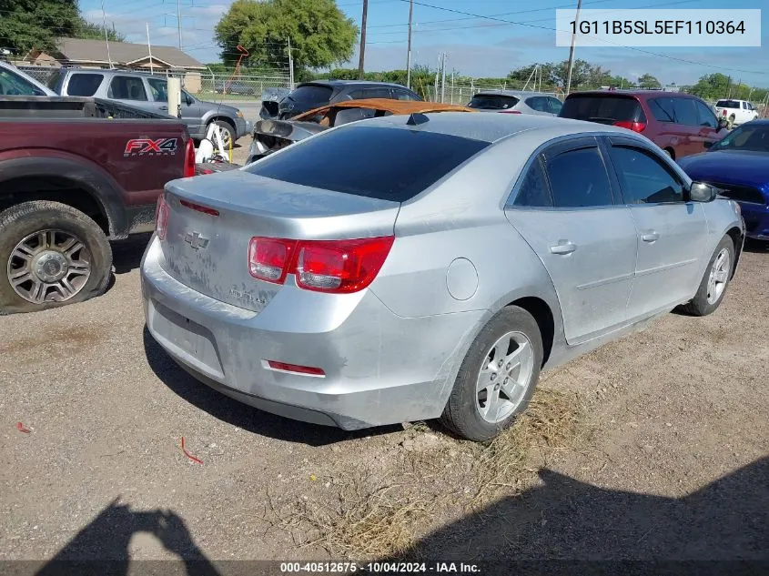 2014 Chevrolet Malibu 1Ls VIN: 1G11B5SL5EF110364 Lot: 40512675