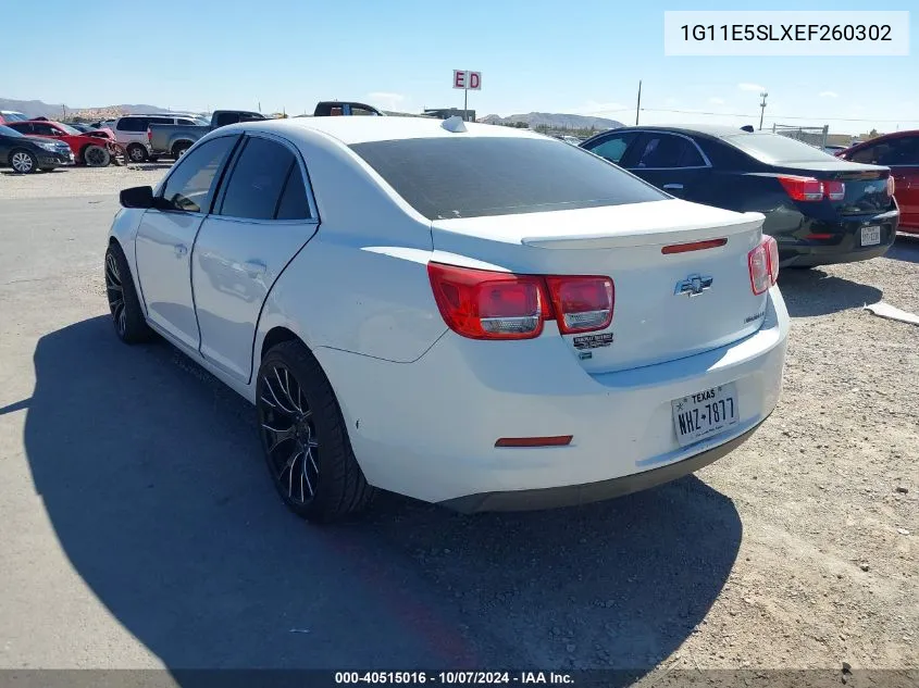 2014 Chevrolet Malibu 2Lt VIN: 1G11E5SLXEF260302 Lot: 40515016