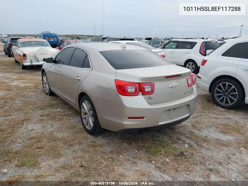 2014 Chevrolet Malibu Ltz VIN: 1G11H5SL8EF117288 Lot: 40519199