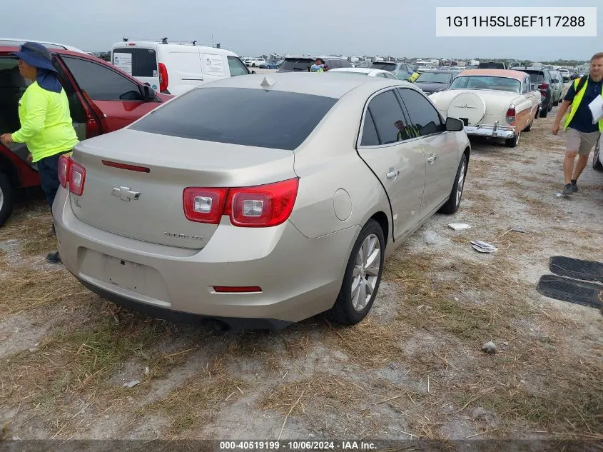 2014 Chevrolet Malibu Ltz VIN: 1G11H5SL8EF117288 Lot: 40519199