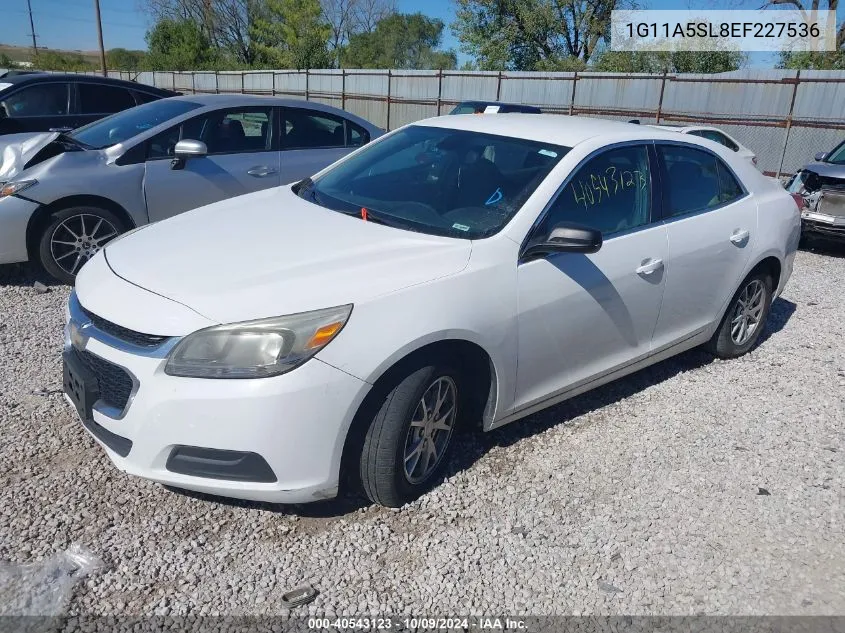 2014 Chevrolet Malibu Ls VIN: 1G11A5SL8EF227536 Lot: 40543123