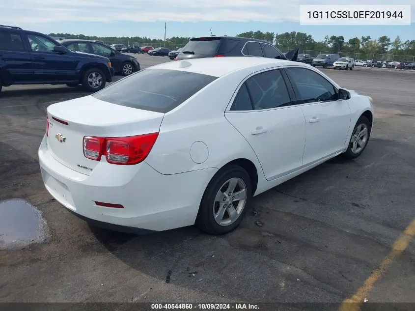 2014 Chevrolet Malibu 1Lt VIN: 1G11C5SL0EF201944 Lot: 40544860