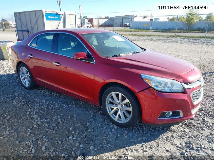 2014 Chevrolet Malibu Ltz VIN: 1G11H5SL7EF194590 Lot: 40551541