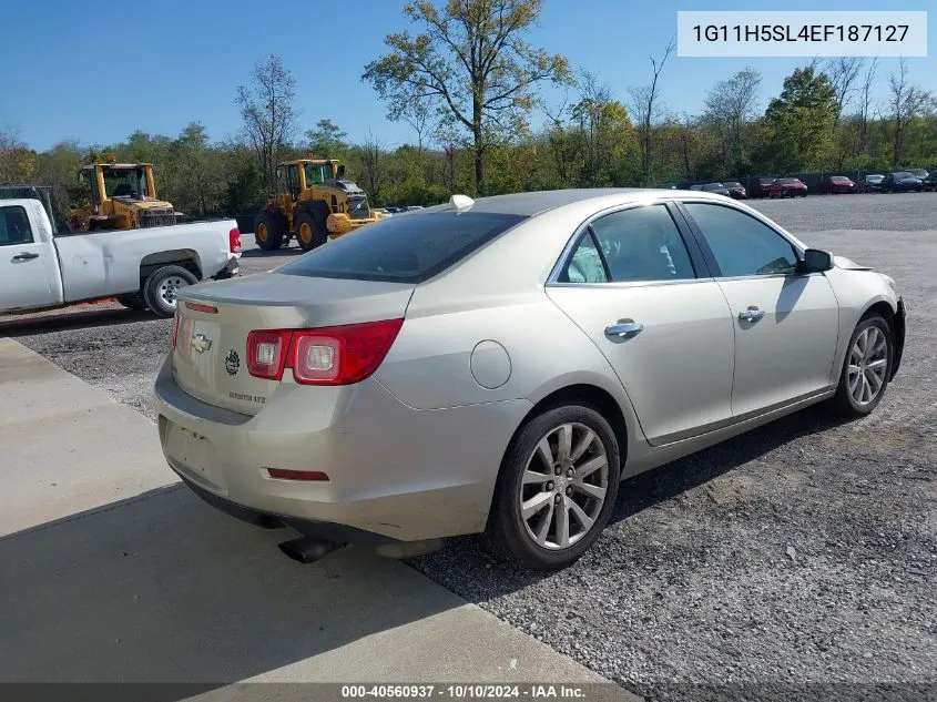 2014 Chevrolet Malibu 1Lz VIN: 1G11H5SL4EF187127 Lot: 40560937