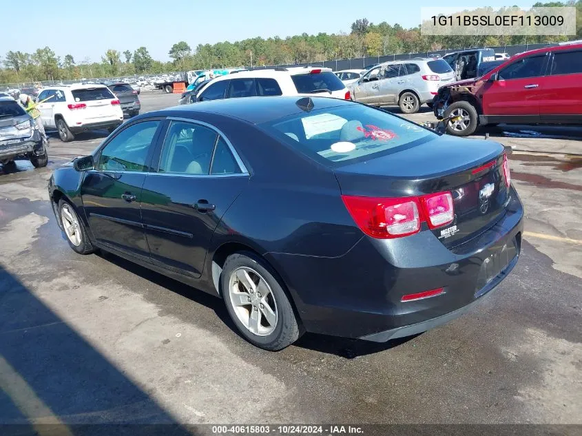 2014 Chevrolet Malibu 1Ls VIN: 1G11B5SL0EF113009 Lot: 40615803