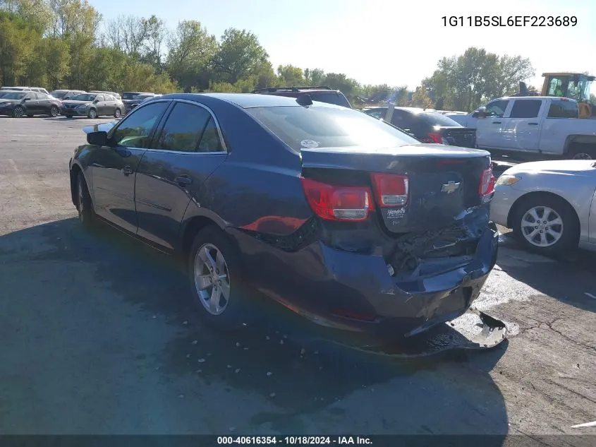 2014 Chevrolet Malibu 1Ls VIN: 1G11B5SL6EF223689 Lot: 40616354