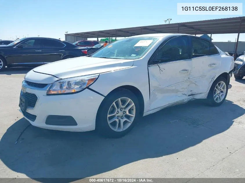 2014 Chevrolet Malibu 1Lt VIN: 1G11C5SL0EF268138 Lot: 40617672