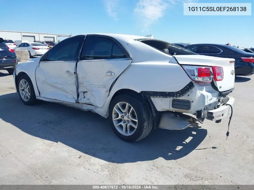 2014 Chevrolet Malibu 1Lt VIN: 1G11C5SL0EF268138 Lot: 40617672