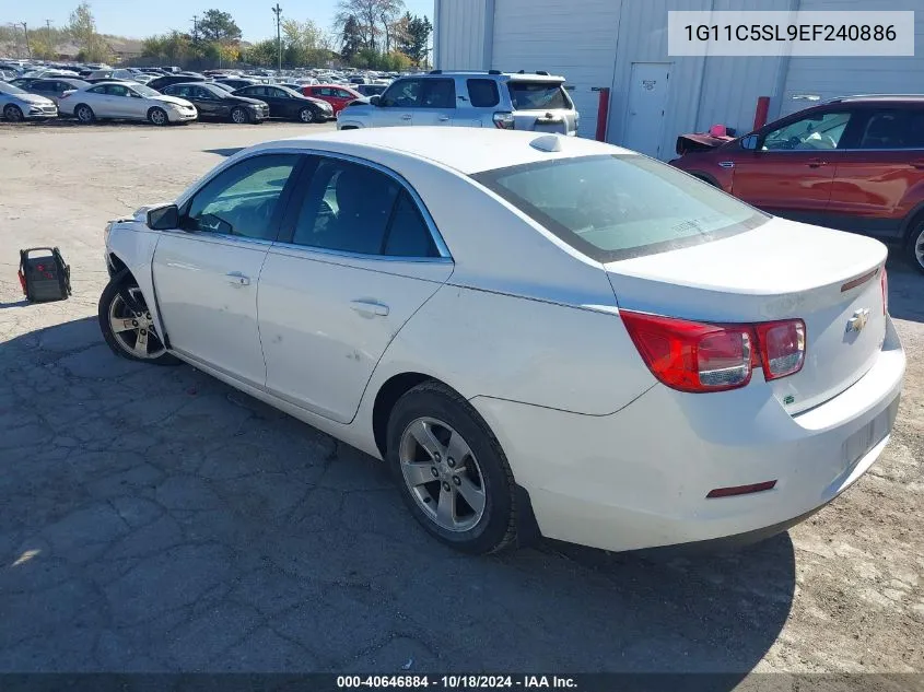 2014 Chevrolet Malibu 1Lt VIN: 1G11C5SL9EF240886 Lot: 40646884