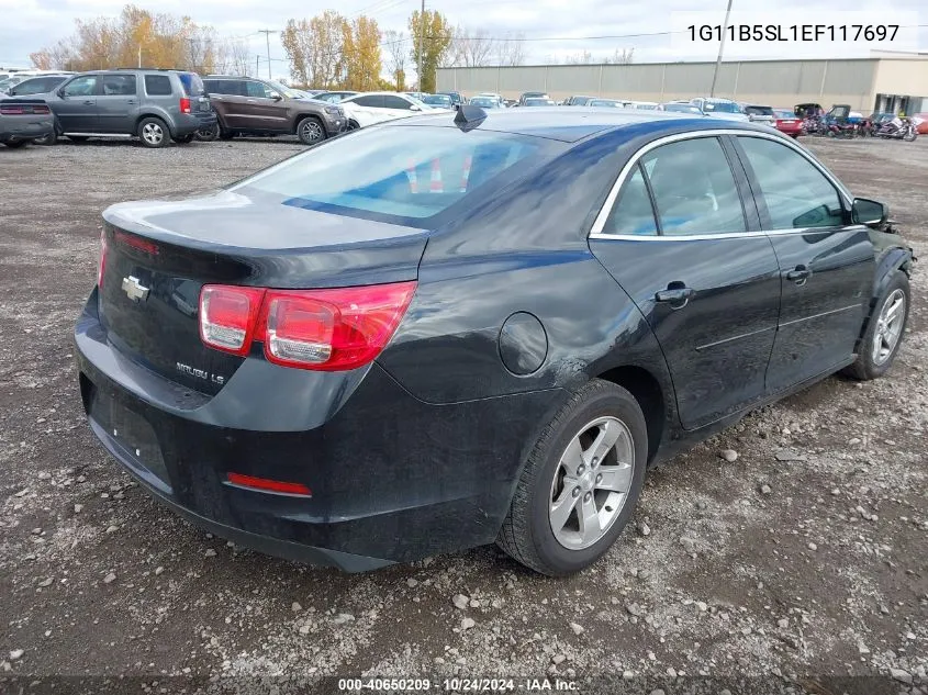 2014 Chevrolet Malibu 1Ls VIN: 1G11B5SL1EF117697 Lot: 40650209